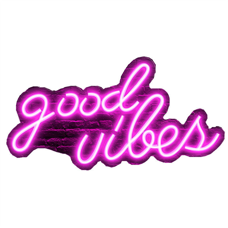 Good Vibes Pink Neon Sign (Pink or Blue)