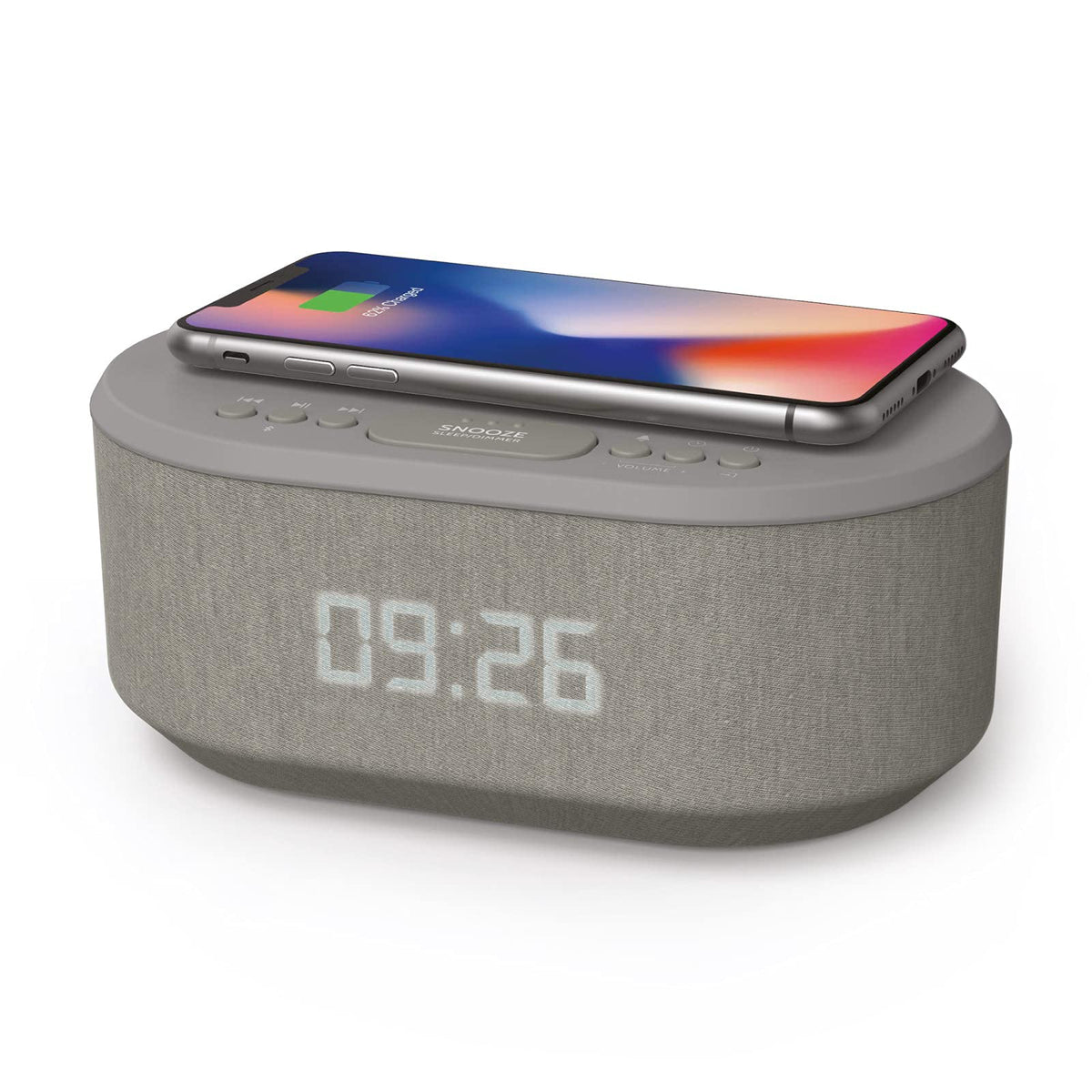 FM Radio Digital Alarm Clock - Wireless Charging