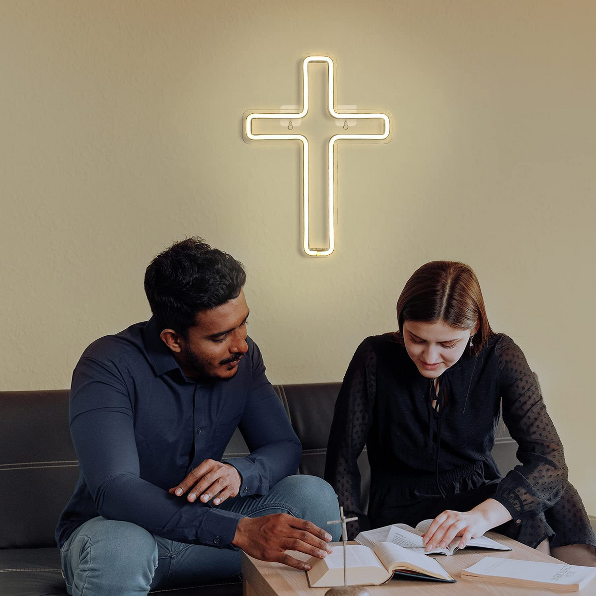 Neon Cross Light