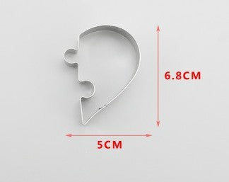Stainless Steel Love Puzzle Cookie Cutter Mold