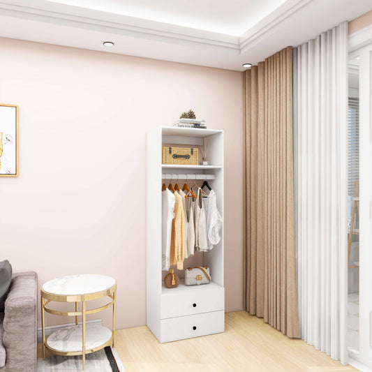 Wooden Closet / Mudroom Organizer (24"W x 16"D x 71"H)