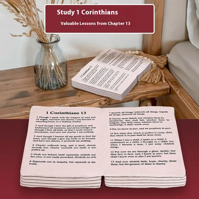 Christmas Bible Plush Pillow