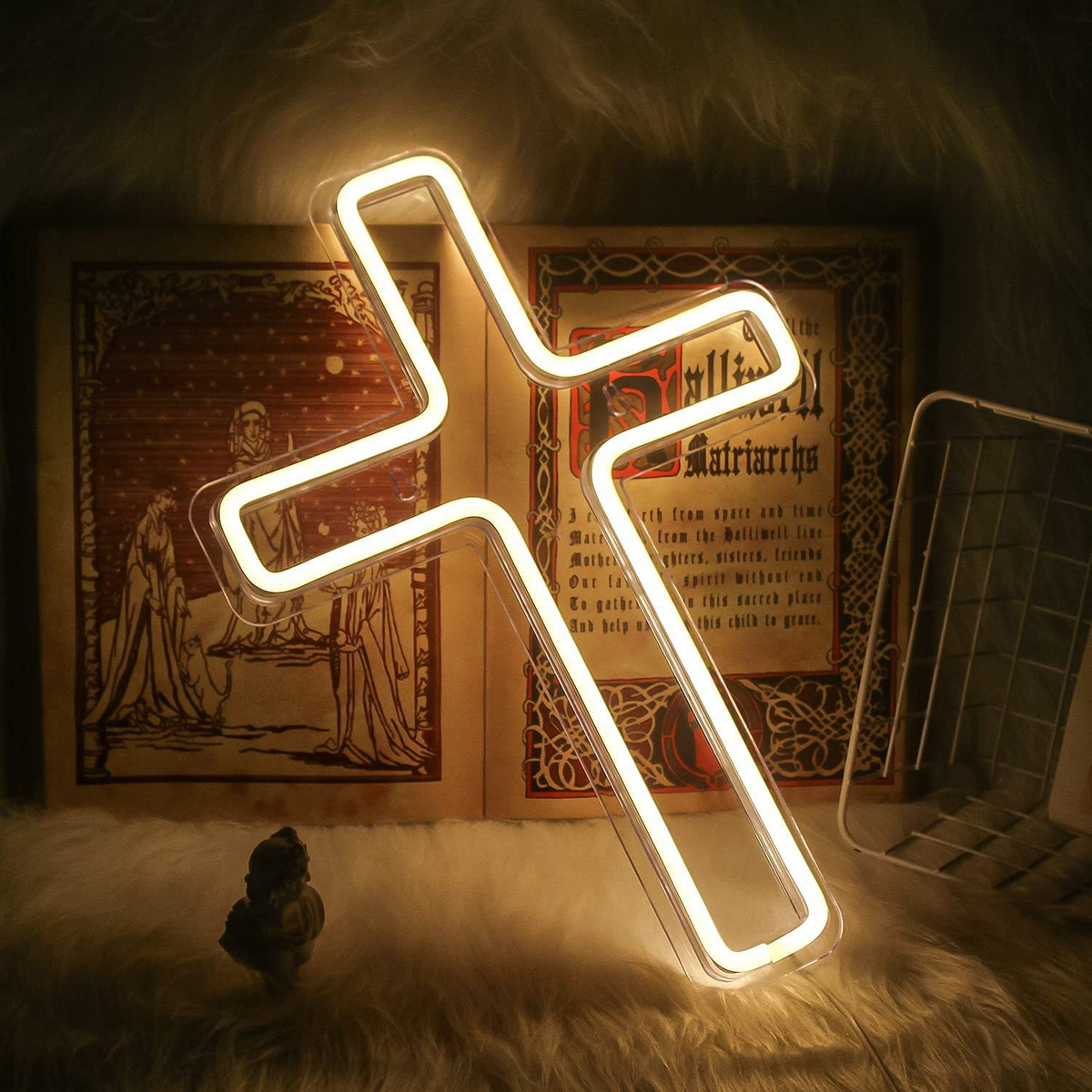 Neon Cross Light