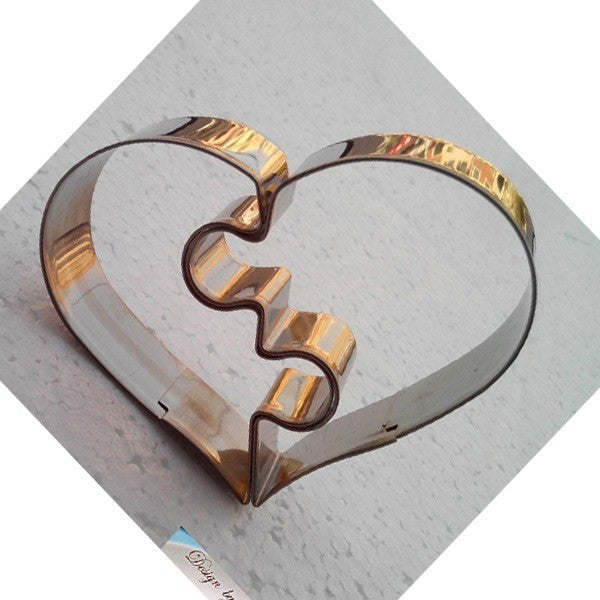Stainless Steel Love Puzzle Cookie Cutter Mold