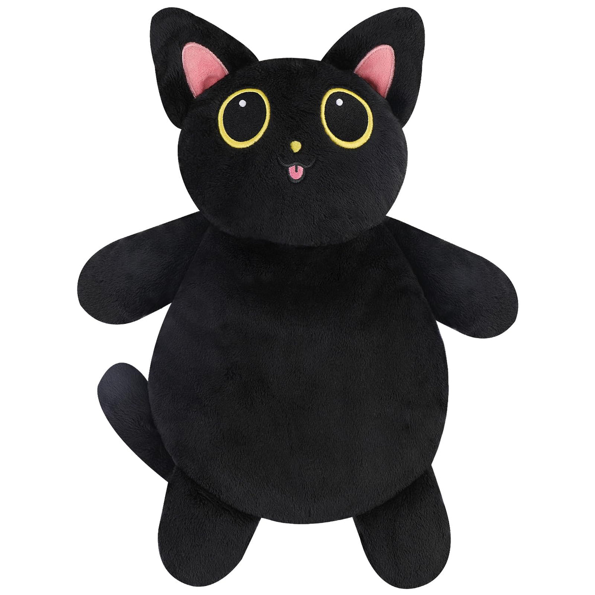 Heating Pad for Period Cramps Pain Relief - Large Black Cat