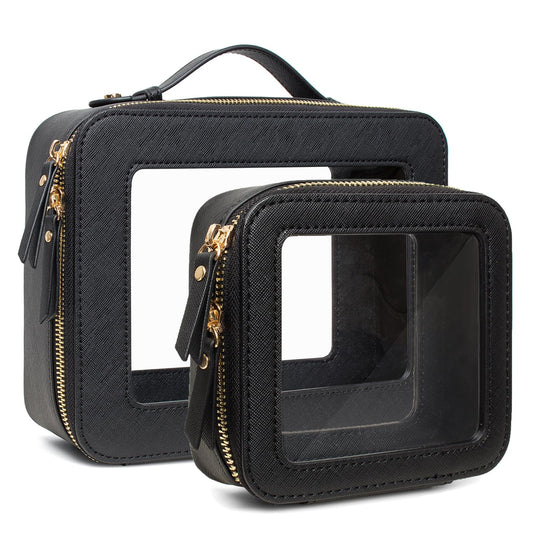 2 Pcs Waterproof TSA Approved Travel Toiletry Bag