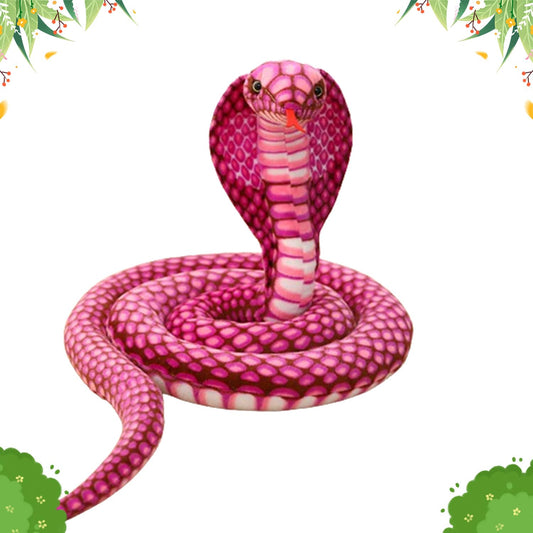67” Large Rose Cobra Snake Plush Toy