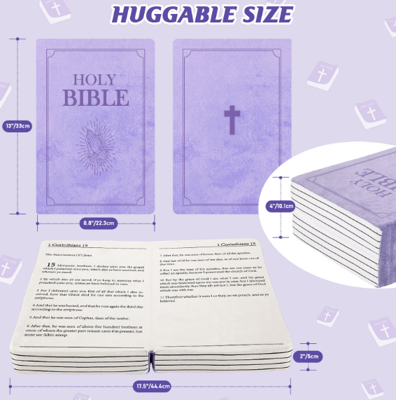 Christmas Bible Plush Pillow