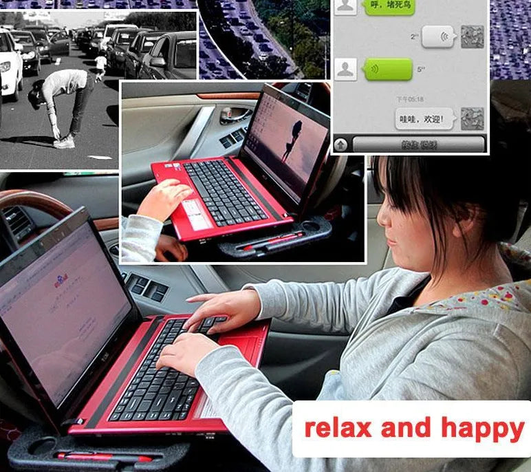 Multifunctional car tray/desk