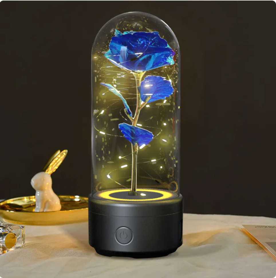 2-in-1 Rose LED Light & Bluetooth Speaker