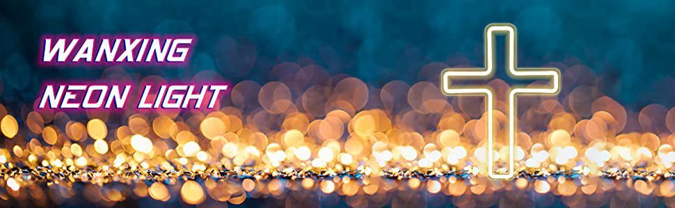 Neon Cross Light