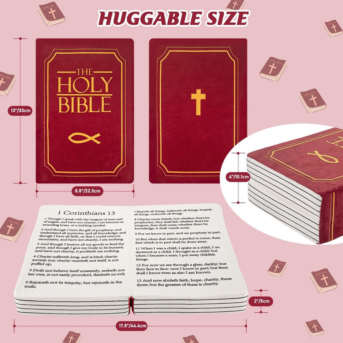 Christmas Bible Plush Pillow