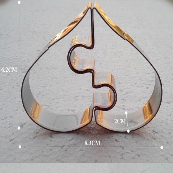 Stainless Steel Love Puzzle Cookie Cutter Mold