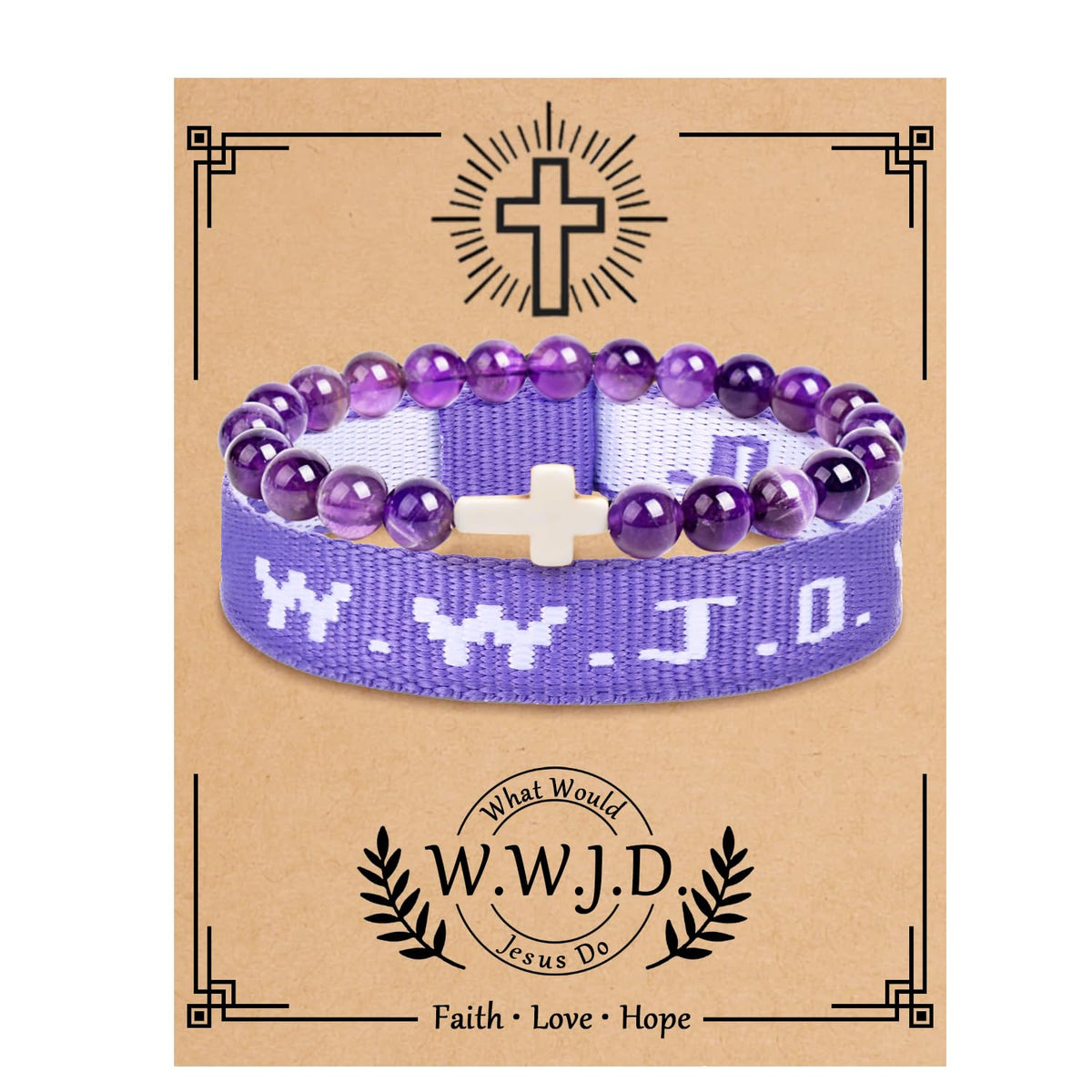 WWJD Purple Bracelets