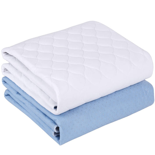 Non-Slip 34"X36" 2 Pack - Waterproof Washable Mattress Protector (High Absorbency)