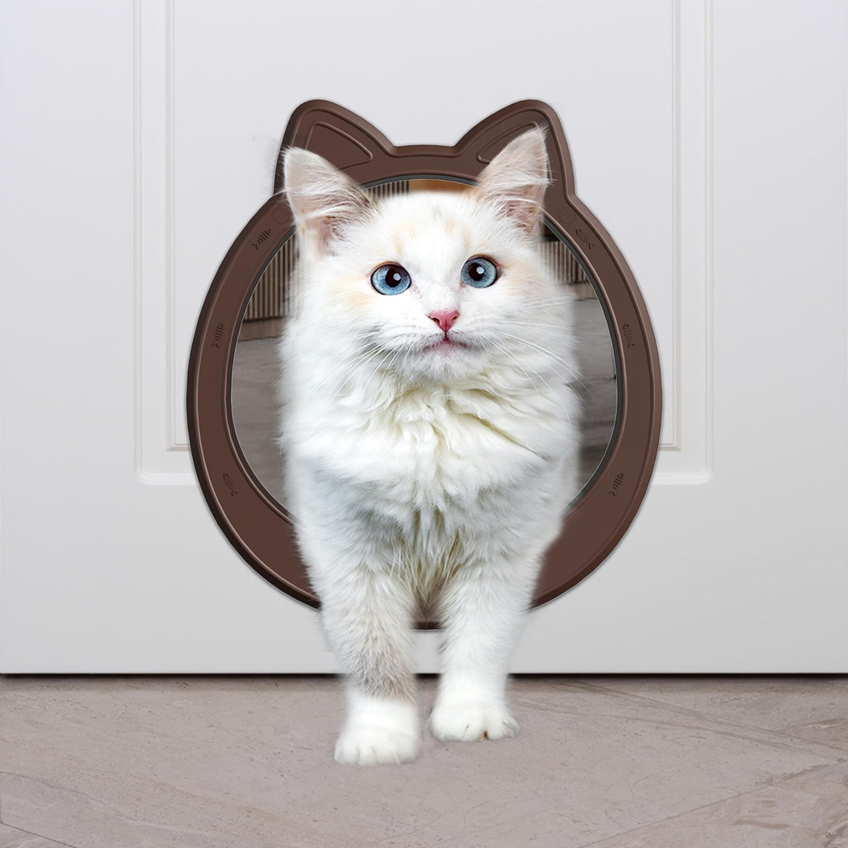 Large No Flap Cat Door - Easy to Install