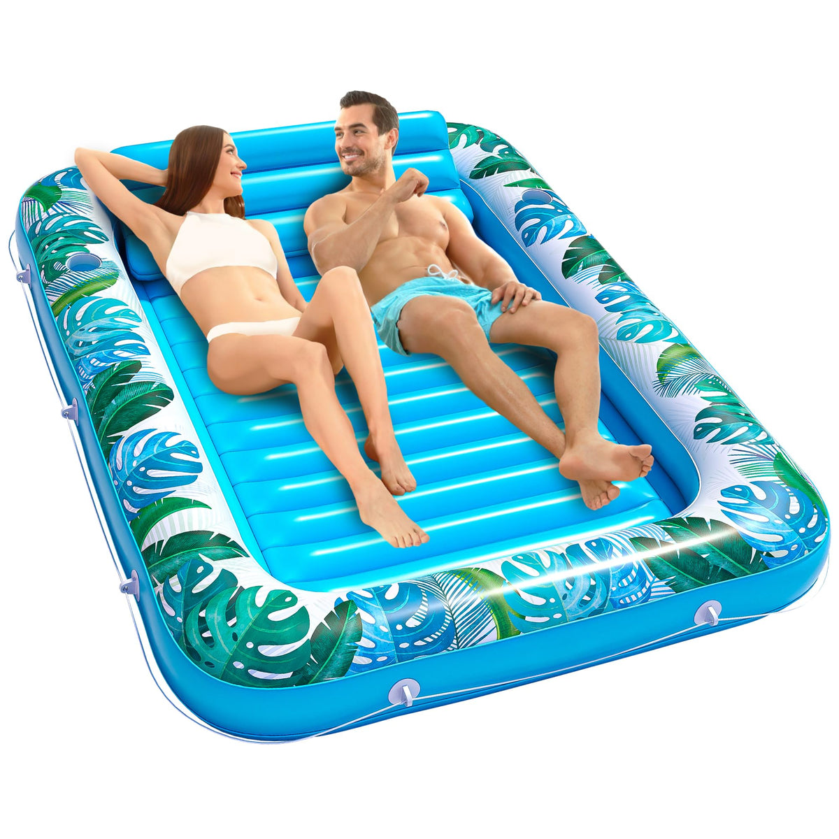 JAMBO Extra Large 80" x 56" Tanning Pool Lounger Float
