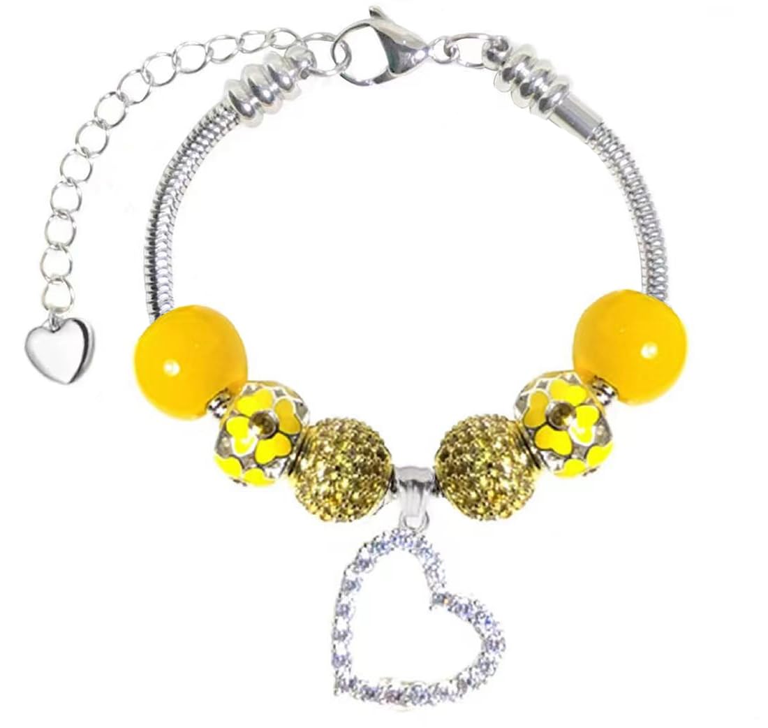 Fit Pandora Charm Bracelet November Birthstone Birthday Gift 8.3 Inch